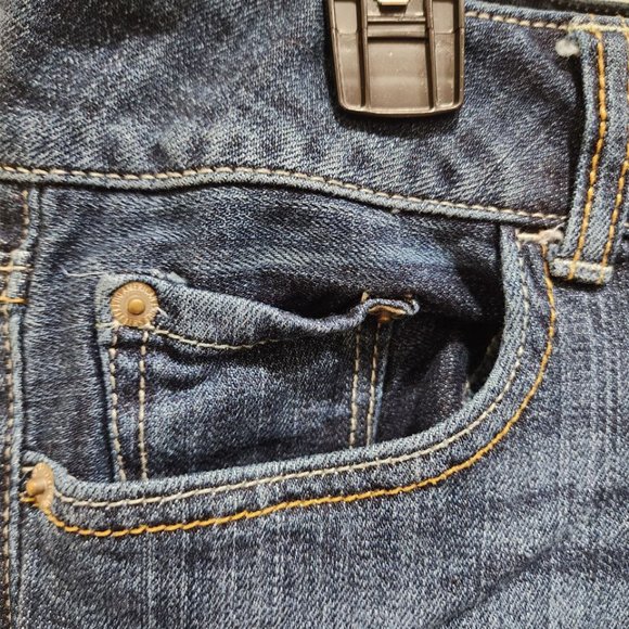 American Eagle Outfitters Jeans Women's Size 10 Blue Stretch Flare Artist - Picture 13 of 16